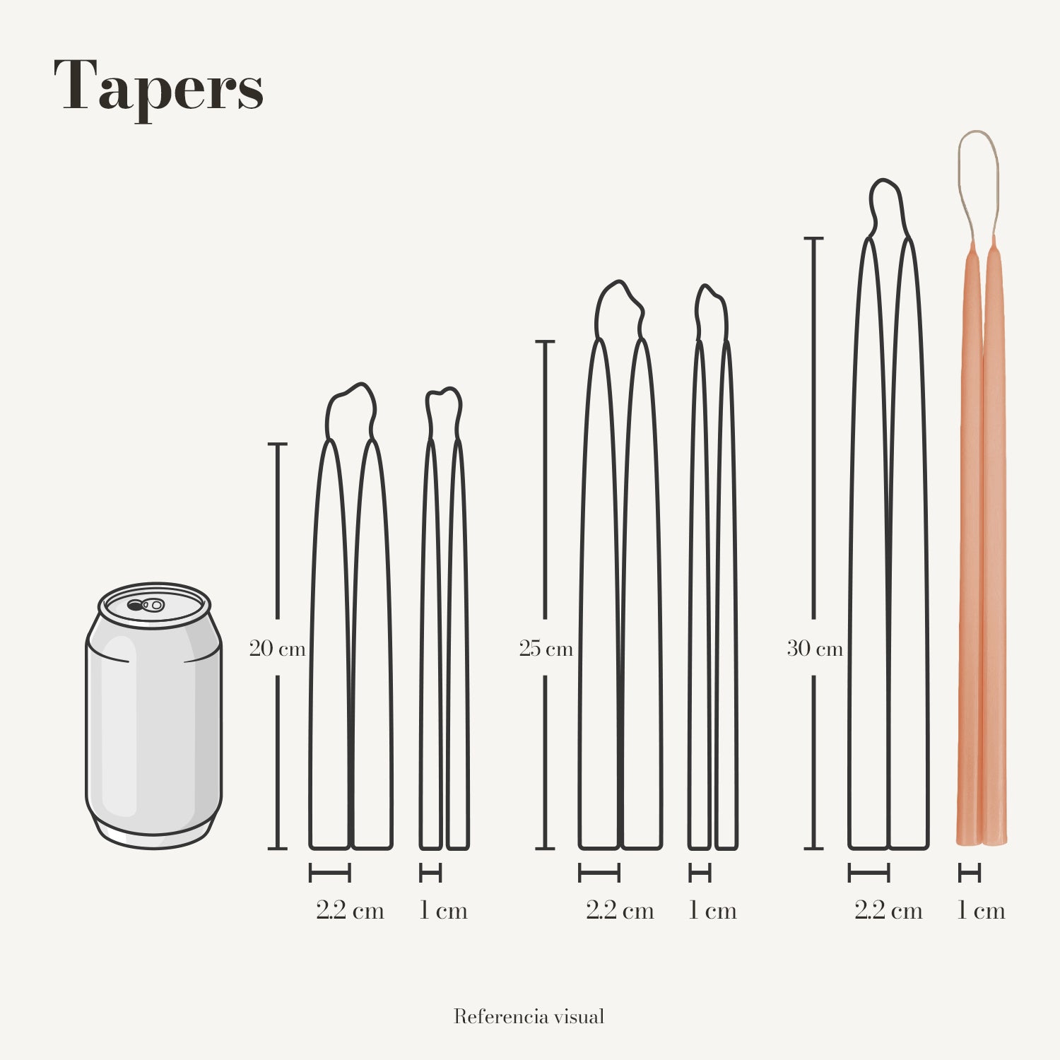 Tapers melón - La Vela Amaltea