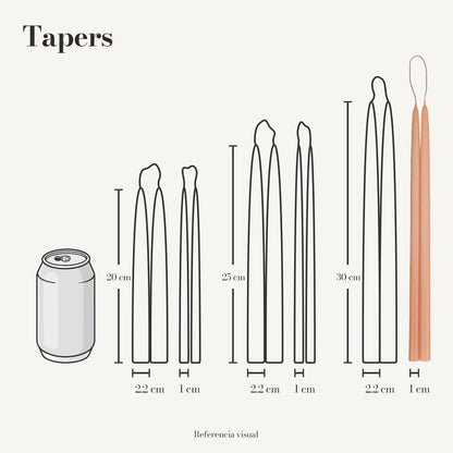 Tapers Melón 1 x 30 cm