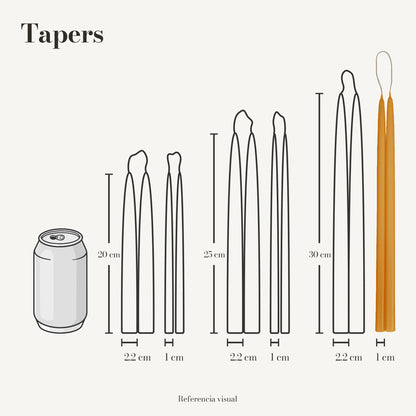 Tapers naranja - La Vela Amaltea
