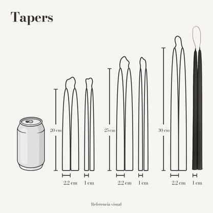 Tapers negro - La Vela Amaltea