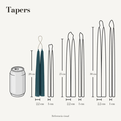 Tapers aqua - La Vela Amaltea