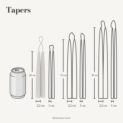 Tapers blanco - La Vela Amaltea
