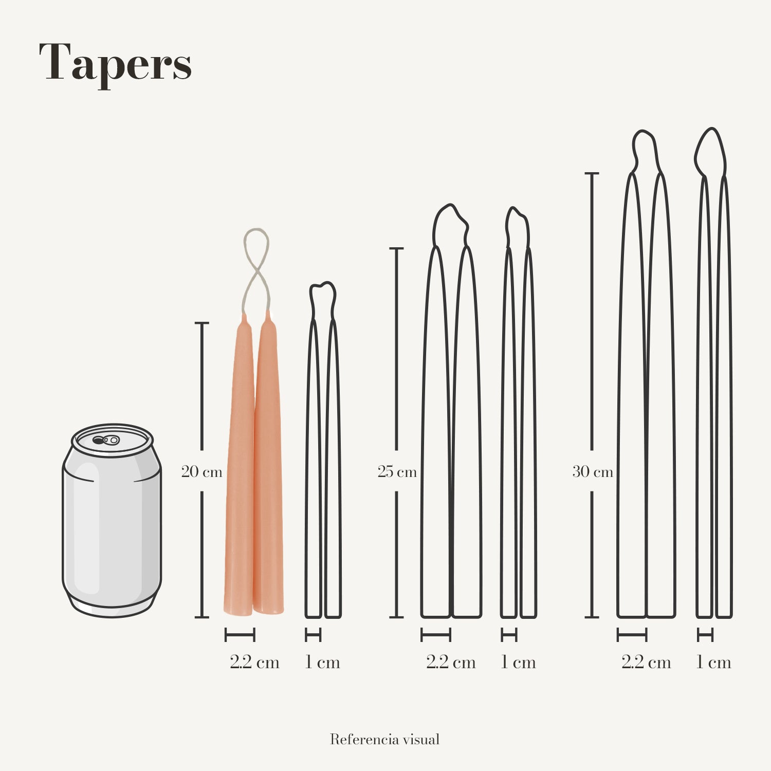 Tapers melón - La Vela Amaltea