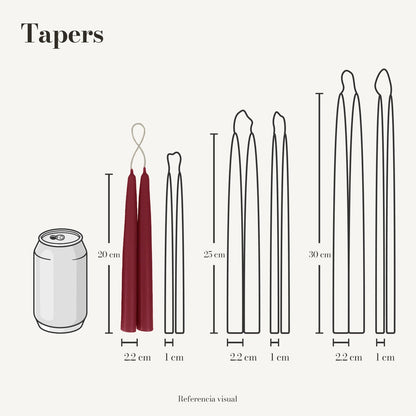 Tapers Vino 2.2 x 20 cm