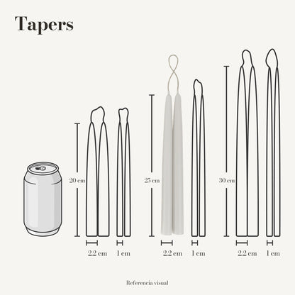 Tapers blanco - La Vela Amaltea