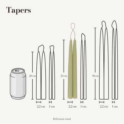 Tapers verde limón - La Vela Amaltea