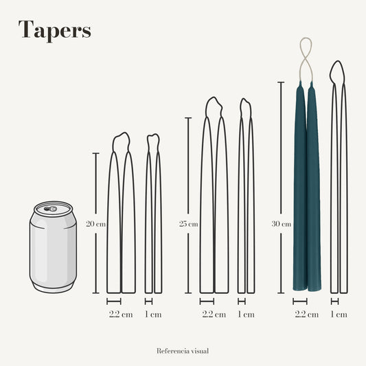 Tapers aqua - La Vela Amaltea