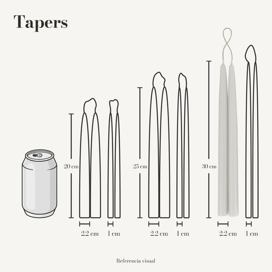 Tapers blanco - La Vela Amaltea