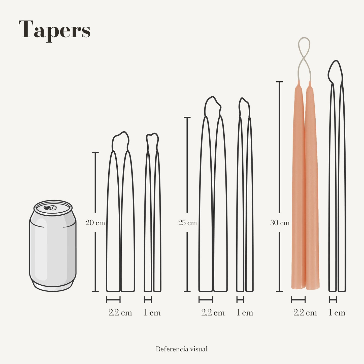 Tapers melón - La Vela Amaltea