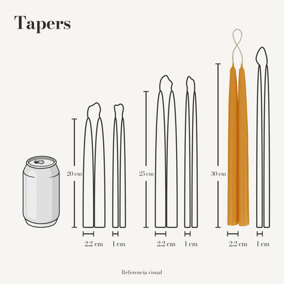 Tapers naranja - La Vela Amaltea