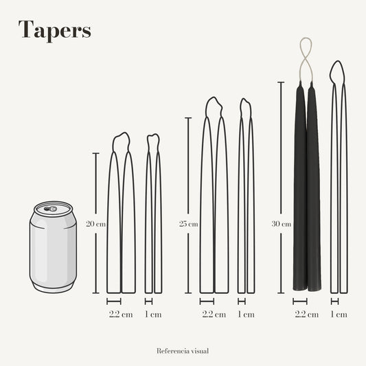 Tapers negro - La Vela Amaltea