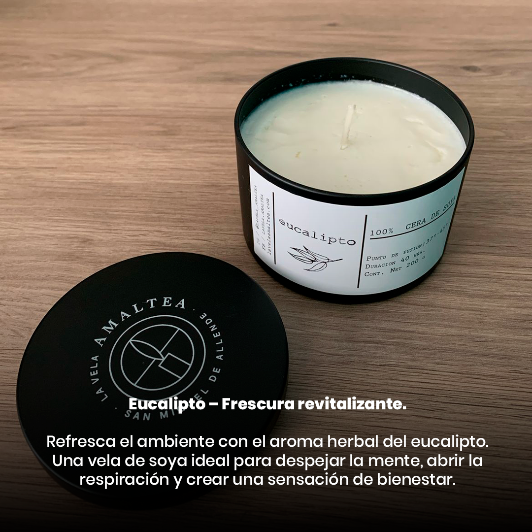 5. Vela de soya con aceite esencial