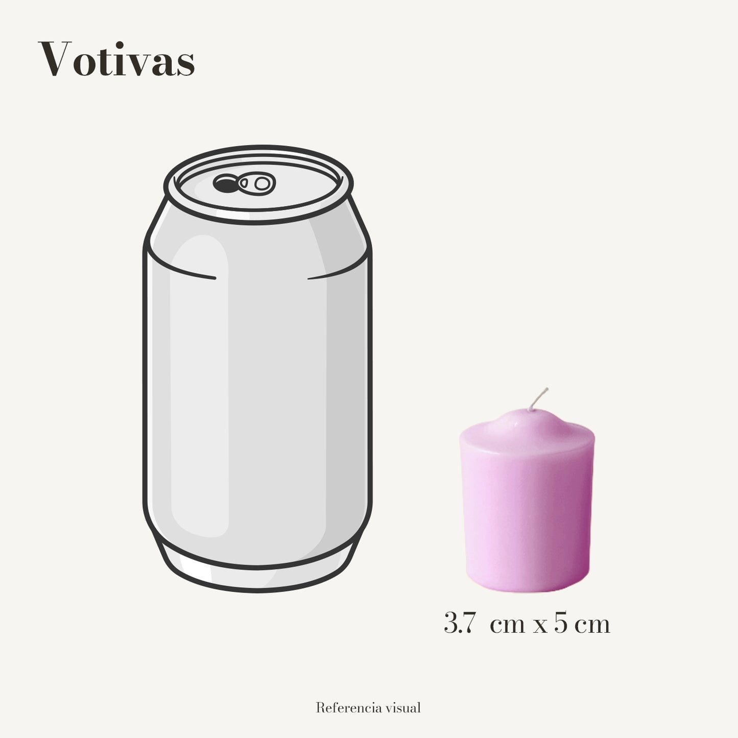 Votivas rosa mexicano - La Vela Amaltea